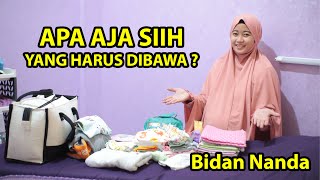 PERSIAPAN PERSALINAN YANG HARUS DIBAWA | BIDAN NANDA #1