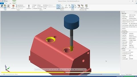 fillet machining in contour 3D - mastercam