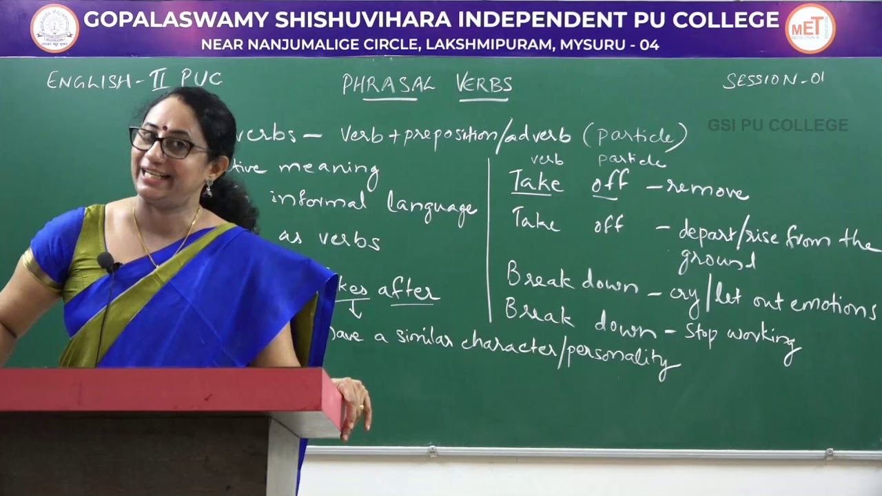 ENGLISH | II PUC | GRAMMAR | IDIOMS & PHRASES | S01