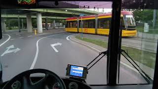 Przejazd Linią Z-5 Mza Warszawa Metro Trocka - Rondo "Radosława"