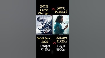 Pushpa 2 Vs Game Changer Box office collection Game Changer wait soon #pushpa2 #alluarjun #ramcharan
