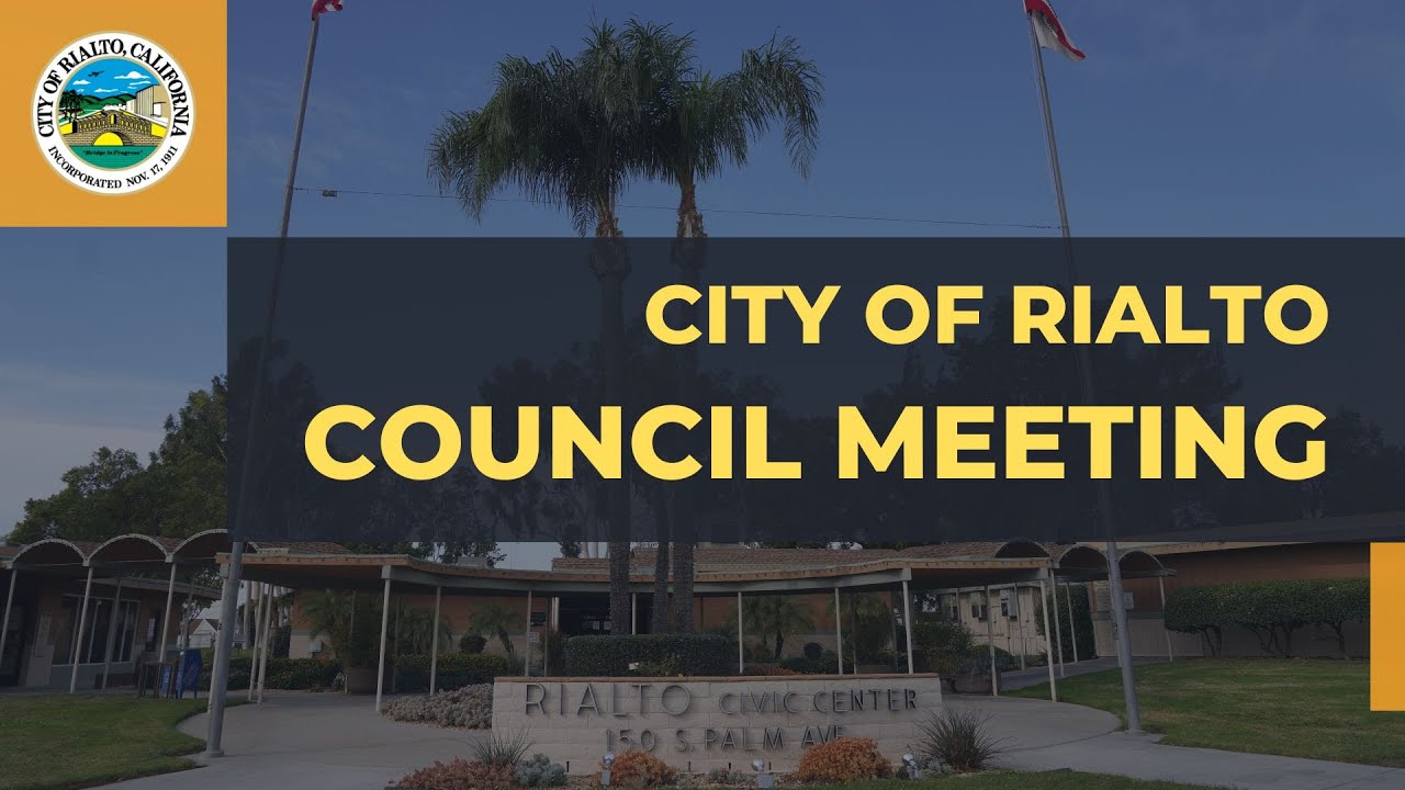 Rialto City Council Meeting 62524 YouTube