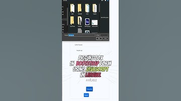 picture box in #bootstrap form using #javascript in #laravel #webdevelopment