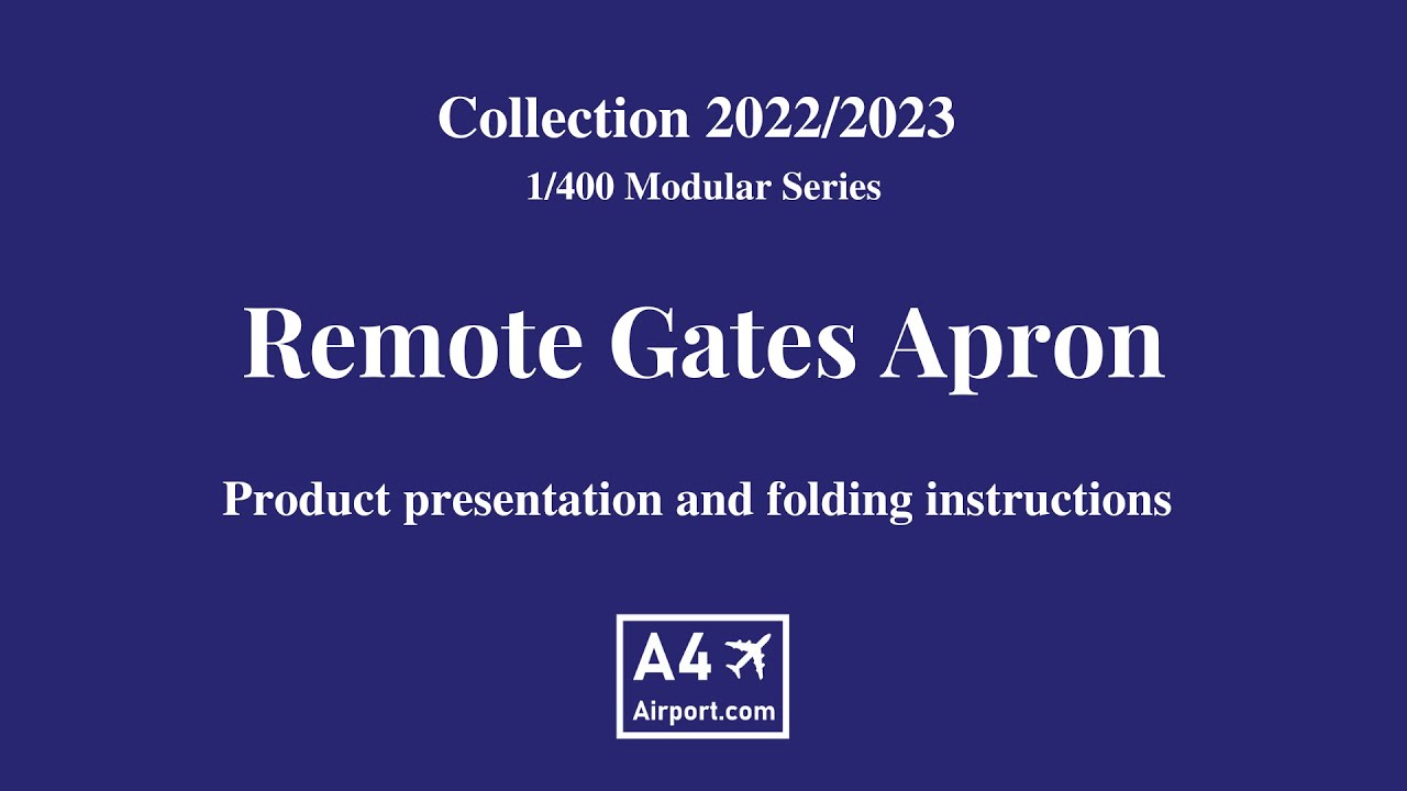 Remote Gates Apron 1/400 | A4Airport.com - YouTube