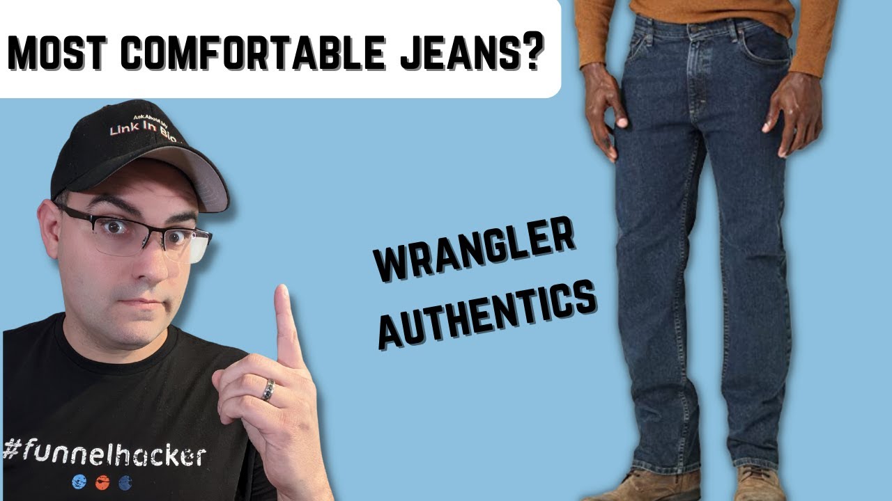 The Most Comfortable Jeans Ever? | Wrangler Authentics Jeans Try On and ...
