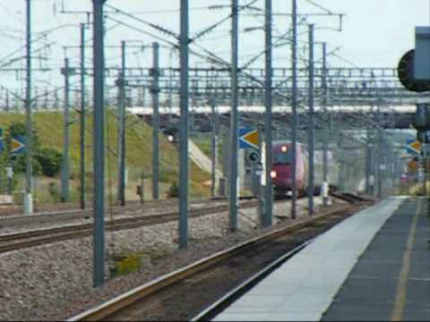 Mix of whistling High-Speed trains in Europe. LGV-Nord, LGV-Est & CologneFrankfurt HSL. *France: TGV Haute-Picardie, Champagne-Ardenne TGV. *Germany near Mountebaur. *Switzerland: La Day & Dietikon.