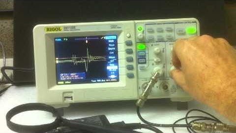 RIGOL DS1102E Oscilloscope smart Trigger captures fast rise-time noise transients