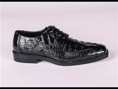 Mens Dress Shoes Review  of Black Faux Leather Alligator 