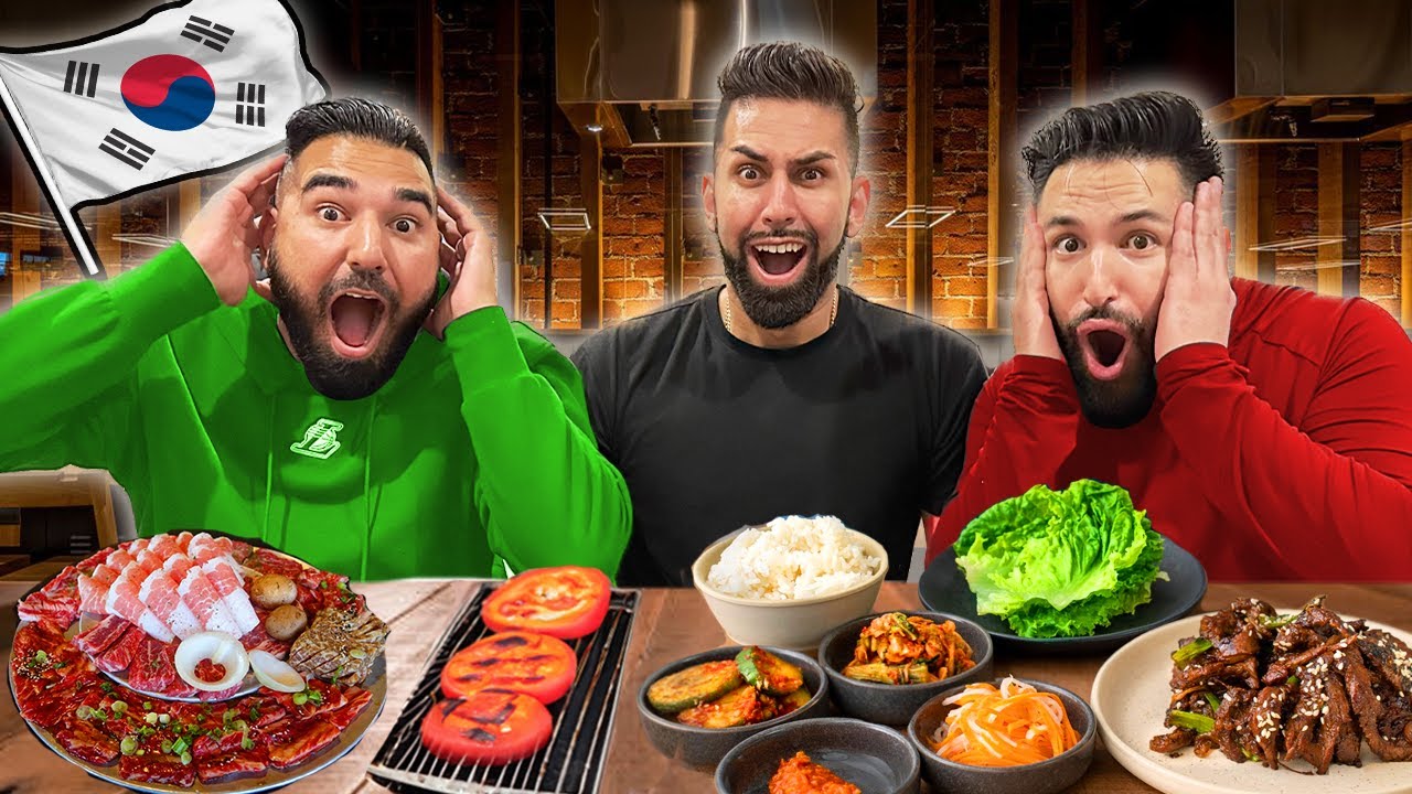 OUR FIRST TIME EATING KOREAN BBQ MUKBANG