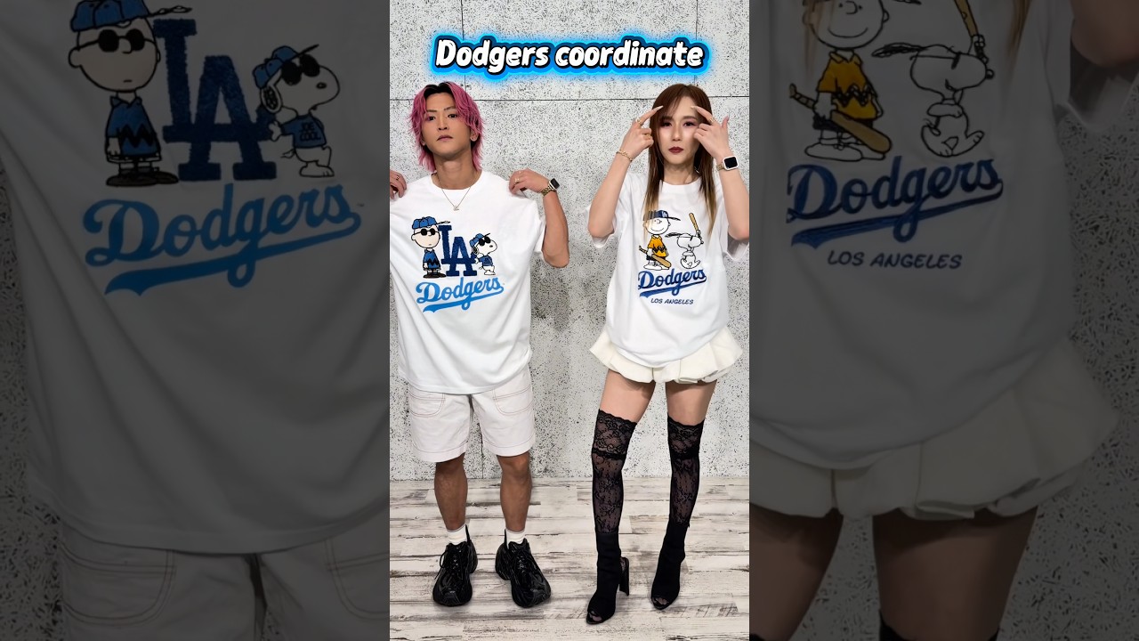 ドジャースリンクコーデ💙 #カップルコーデ #リンクコーデ #calvinklein #dodgers