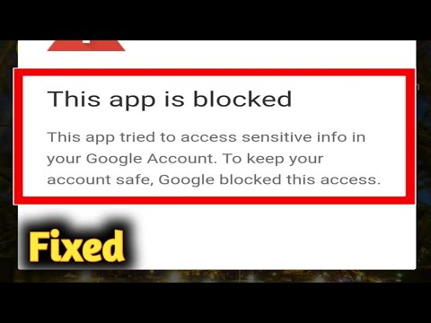 This App Is Blocked Problem Solved