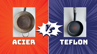 Poeles and acier ou poele en teflon : prières adhésives