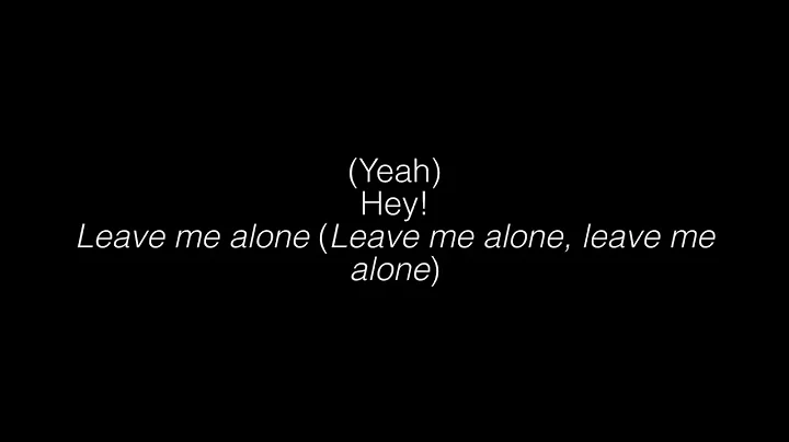 NF - LEAVE ME ALONE (OFFICIAL LYRICAL VIDEO)