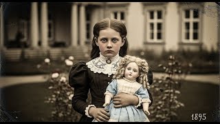 Kleines Mädchen Mit Puppe, 1895 100 Jahre Später Zoomen Historiker Auf Das Foto Und Erstarren...