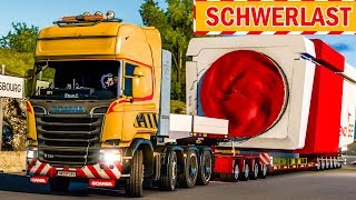 Spezialtransport: Schwere Maschine auf dem LKW! | ETS 2 Special Transport DLC deutsch #9 screenshot 2