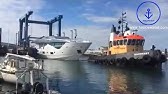 Tug Boat Pushed Under Water By Cruise Ship