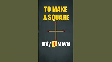 Make a Square in 1 Move! 🤯 | Matchstick Puzzle