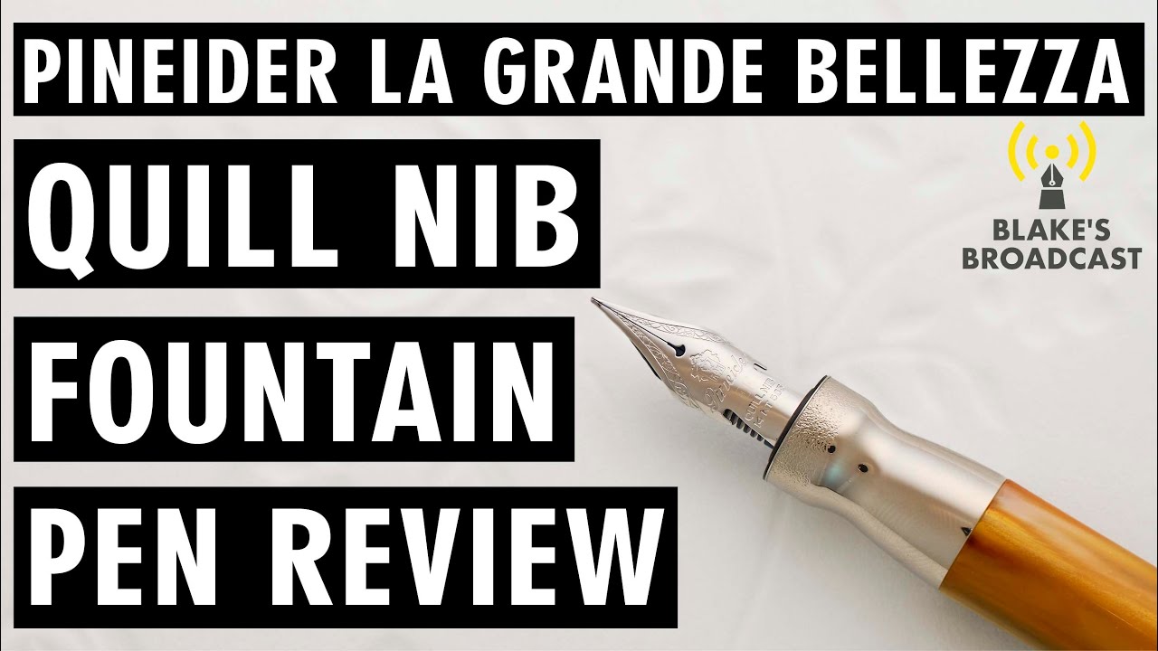 Обзор перьевой ручки Pineider La Grande Bellezza Gemstone Quill Nib 4K