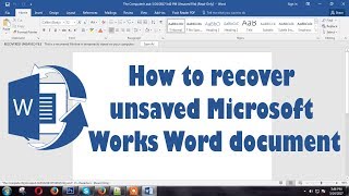 How to recover Unsaved or accidentally closed MS word documents | রিকভারি উনসেভড ডকুমেন্ট ইন ওয়ার্ড
