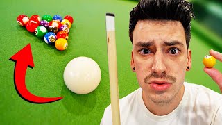 I played the TINIEST game of pool...