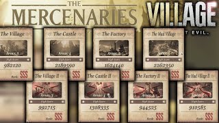 Resident Evil Village Mercenaries - All Maps SSS Rank Walkthrough