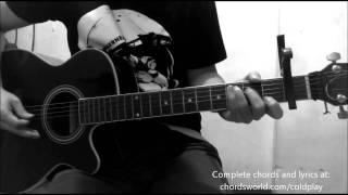 Video thumbnail of "Midnight Chords by Coldplay - How To Play - chordsworld.com"