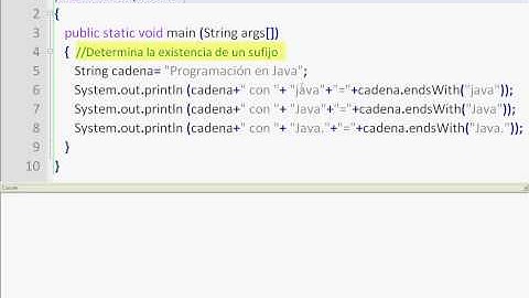Java - String - endsWith