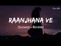 Raanjhanaa The Tragedy Of Slowed Reverb Lofi Song