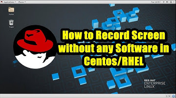 Desktop Screen Recording in Red hat 7 (RHEL7) without software