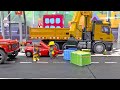 카고 트럭 소방차 중장비 자동차 장난감 놀이 Cargo Truck Car Toy Play