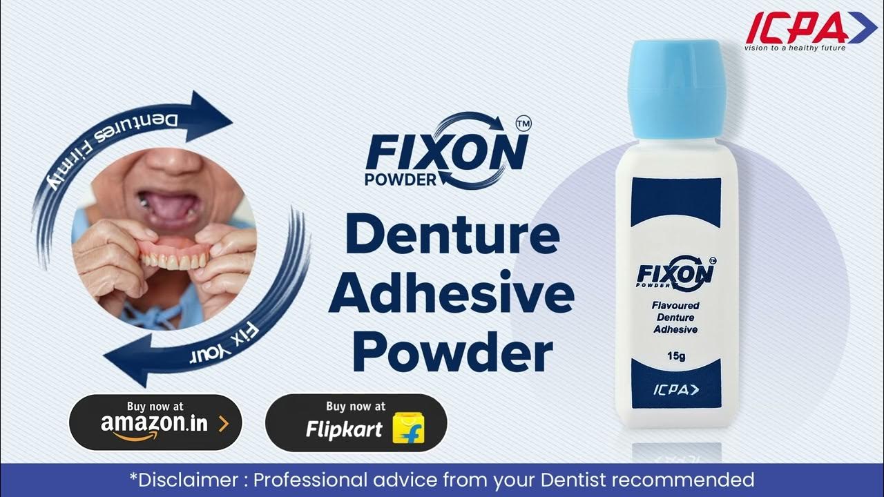 Fixon Powder Ultimate Dental Adhesive for Secure Dentures ICPA Health YouTube
