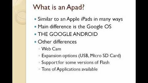 7 inch Android 2.1 aPad (Tablet PC) - Features- Part 1 of 2