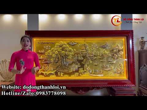 Video Bức tranh Cội Nguồn Quê Hương bằng đồng tinh xảo | Đồ... - youtube