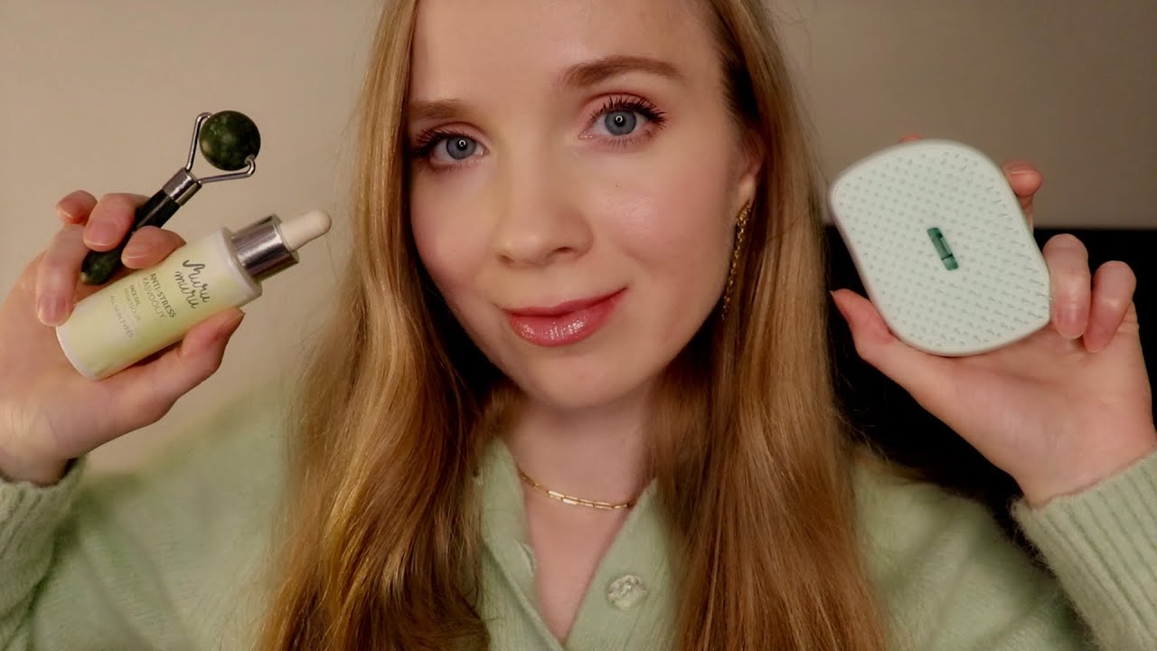 ASMR SUOMI Autan Sua Rentoutumaan (Kasvohieronta ja Päähieronta) 💚 ASMR Personal Attention