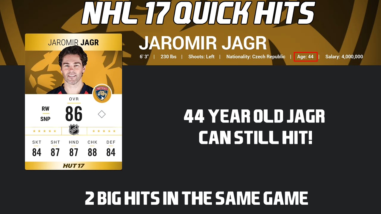 NHL 17 Beta Quick Hits - 44 Year Old Jagr Packs a Punch