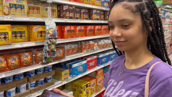 My mom sent me grocery shopping