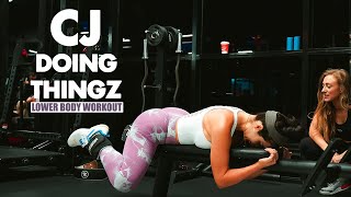 CJ Sparxx Does a Lower Body Workout! I CJ DOING THINGZ