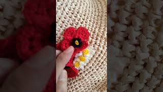 letní KLOBOUK s Vlčími máky #hackovani #crochet #leto #klobouk #diydecor #handmade #vlcimak