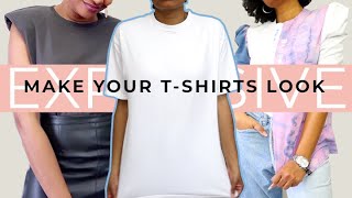 10 Upcycles to Make Your TShirts Look Expensive! | Designer Thrift Flips