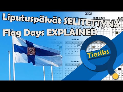 Miksi Suomen lippu liehuu salossa tänään? // Why is the Finnish flag flying today?