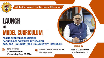 Launch of the Model Curriculum for UG Degree Programmes