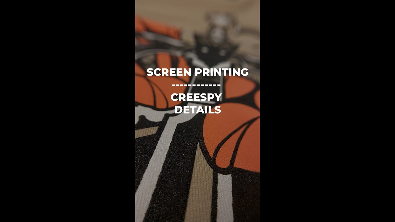 Our screen printed crispy details - YouTube