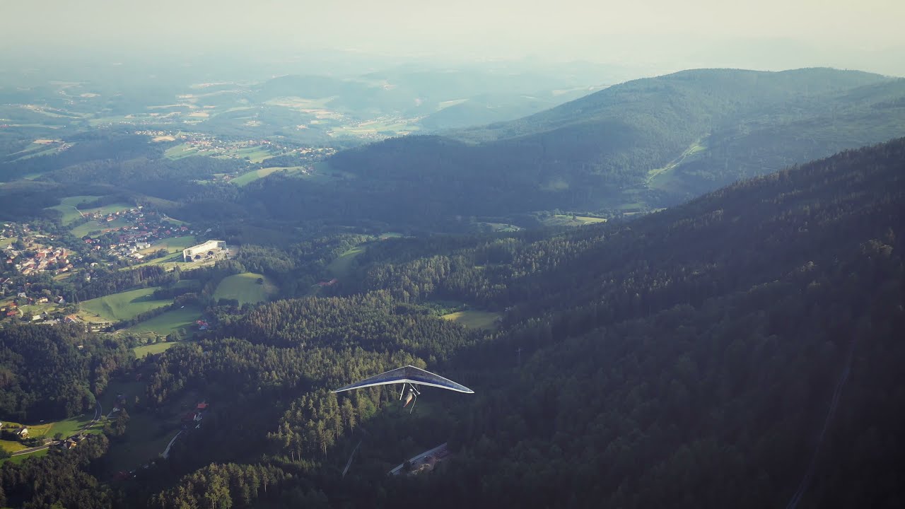 Hang glider at Schoeckl, Austria. Just a short breath of summer