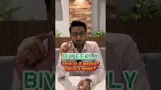 This is what BIWEEKLY actually means | Confusion sorted💯 #vocabulary
