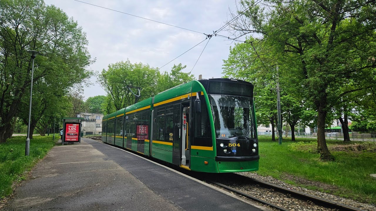 MPK Poznań - linia 11 (Kabina) | Siemens Combino #504