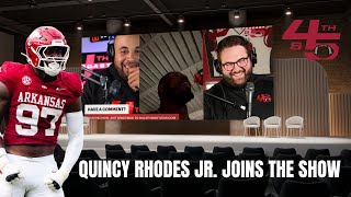 Surprise Guest Alert: Quincy Rhodes Jr. Joins The Show — Arkansas' Defensive Star