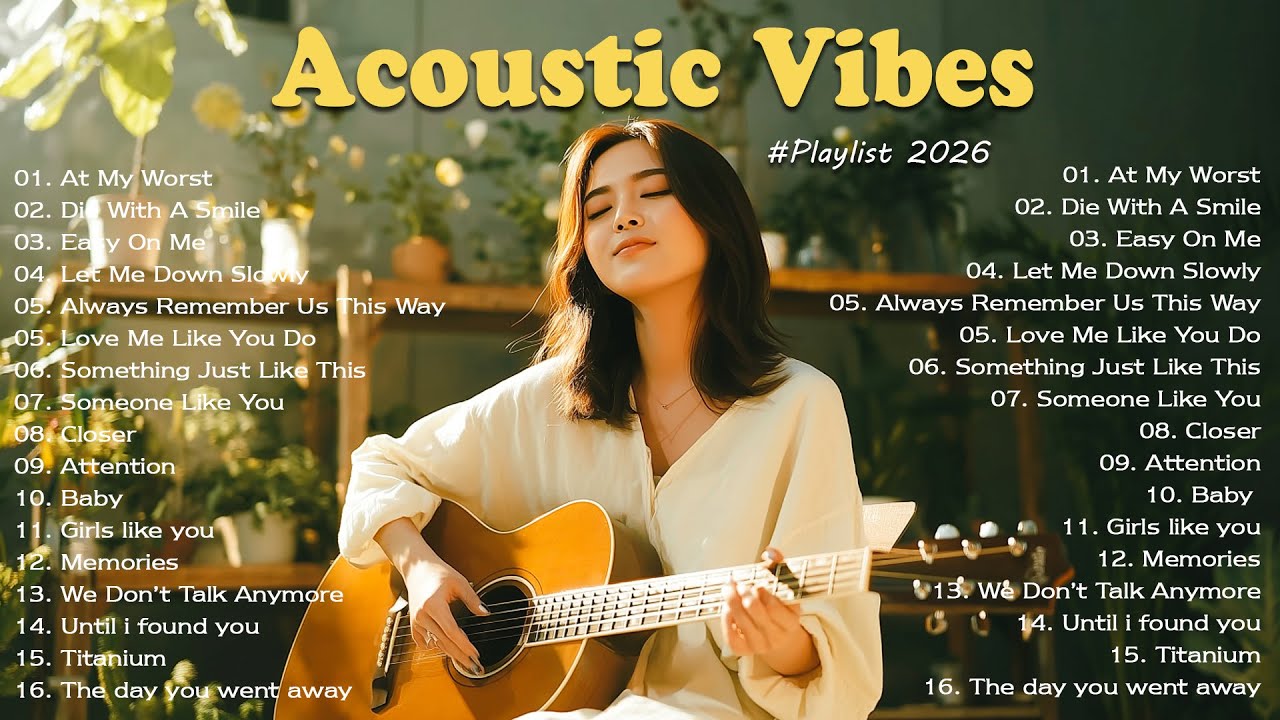 Best Acoustic Love Song 2026 🎵| Trending TikTok Song 2026 ~ Positive Vibes Playlist
