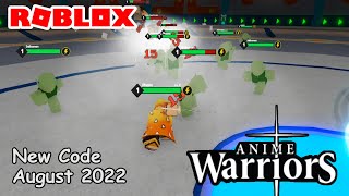 Roblox Anime Warriors New Code August 2022
