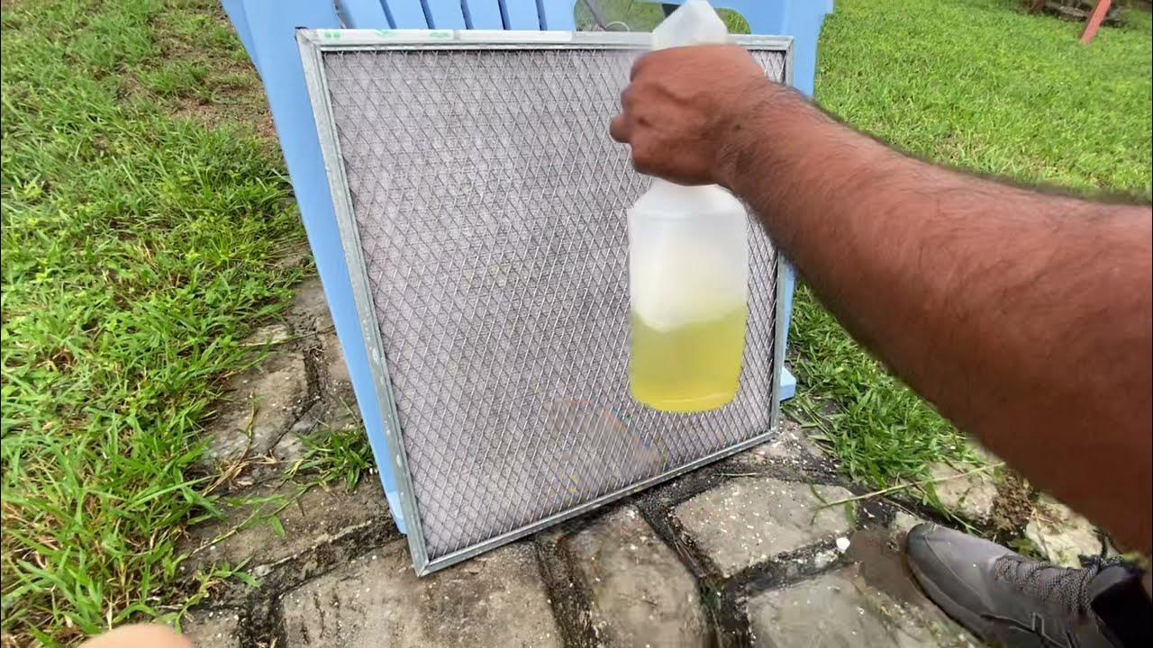 How to clean reusable electrostatic home ac air filter for 1 YouTube