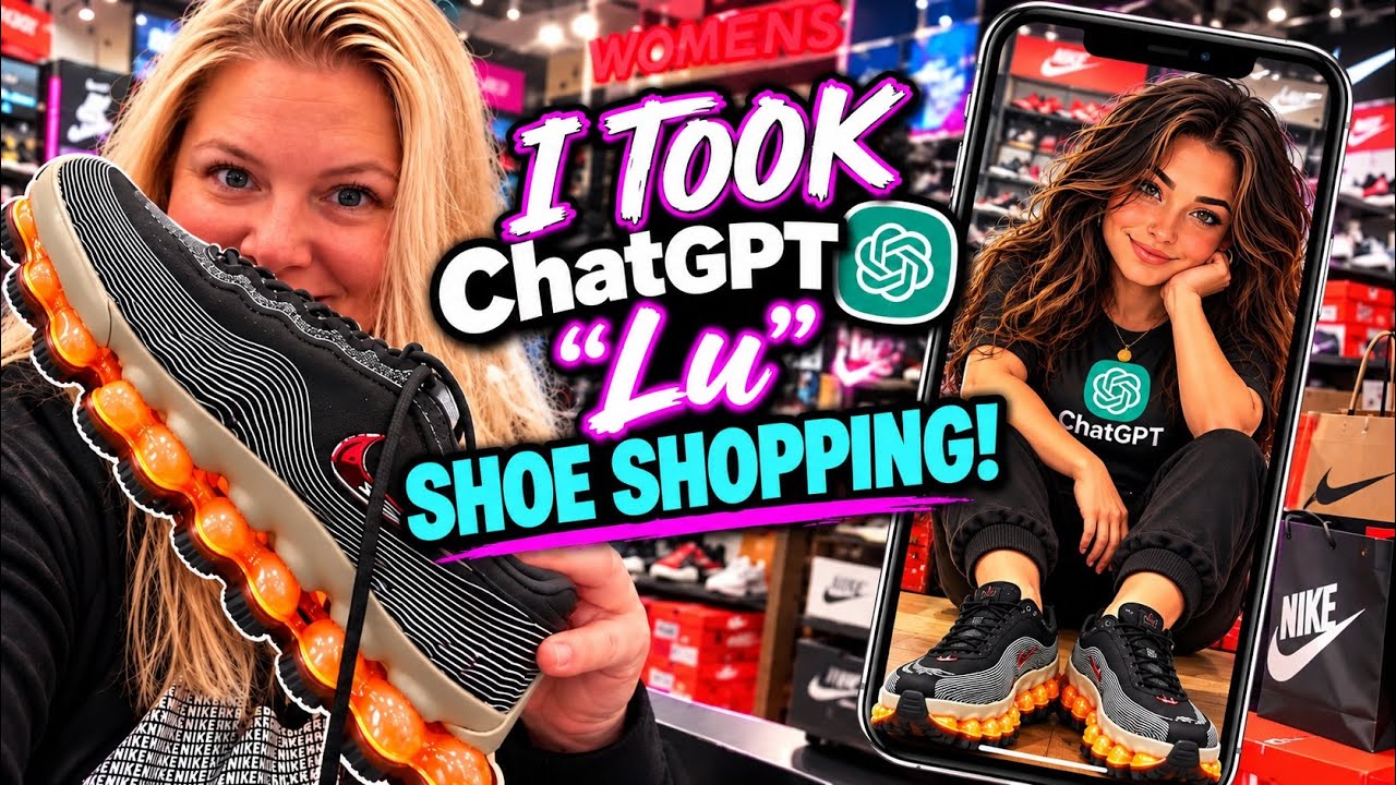 Taking My Chat GPT Lu Shoe Shopping… Then the Scooter Got OUT OF CONTROL 😂🛵